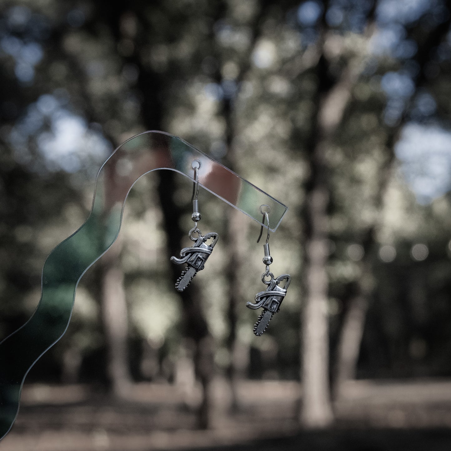 Chainsaw Earrings